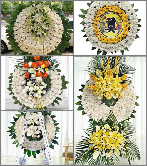 广东梅州市蕉岭县蕉城镇城郊村花圈速递
