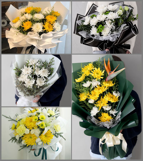 广东梅州市蕉岭县蕉城镇城郊村白事花束代送
